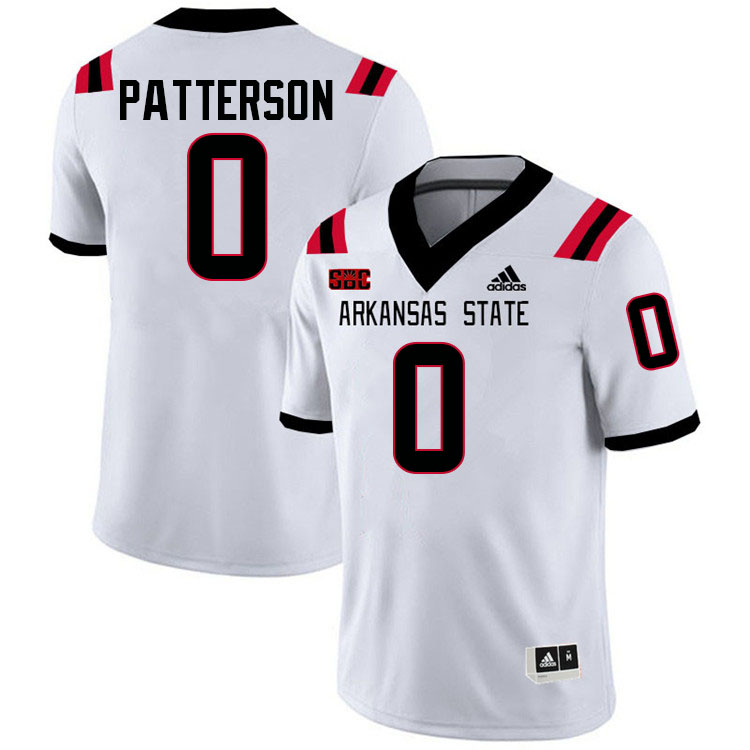 Courtney Patterson Arkansas State Jersey,Arkansas State Red Wolves Football Uniforms,Jersey-White